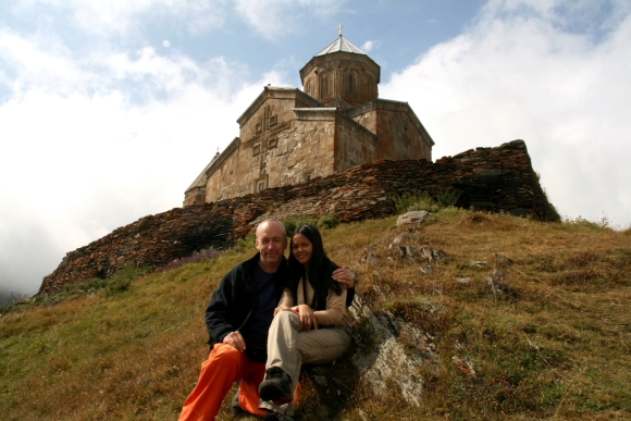 at the sameba monastery in kazbegi.JPG